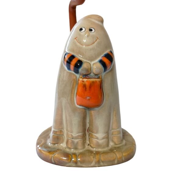Yankee Candle Ghost Candle Holder Halloween Ceramic Ronnie Walter NO SHADE Vtg - Picture 5 of 16